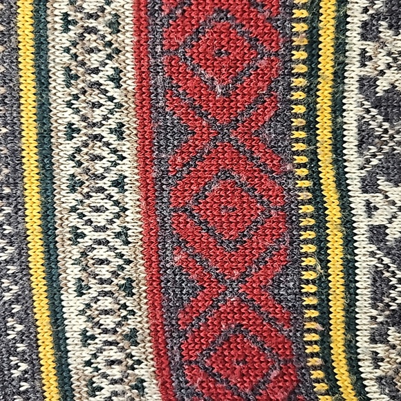 Vintage Patterned Knit Crewneck - Picture 2 of 3